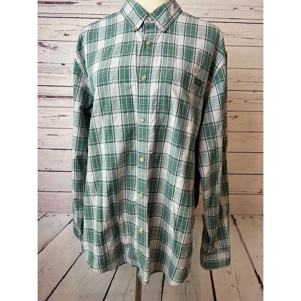 Eddie Bauer Travex size Large Mens Shirt Classic Fit Long sleeve Button front